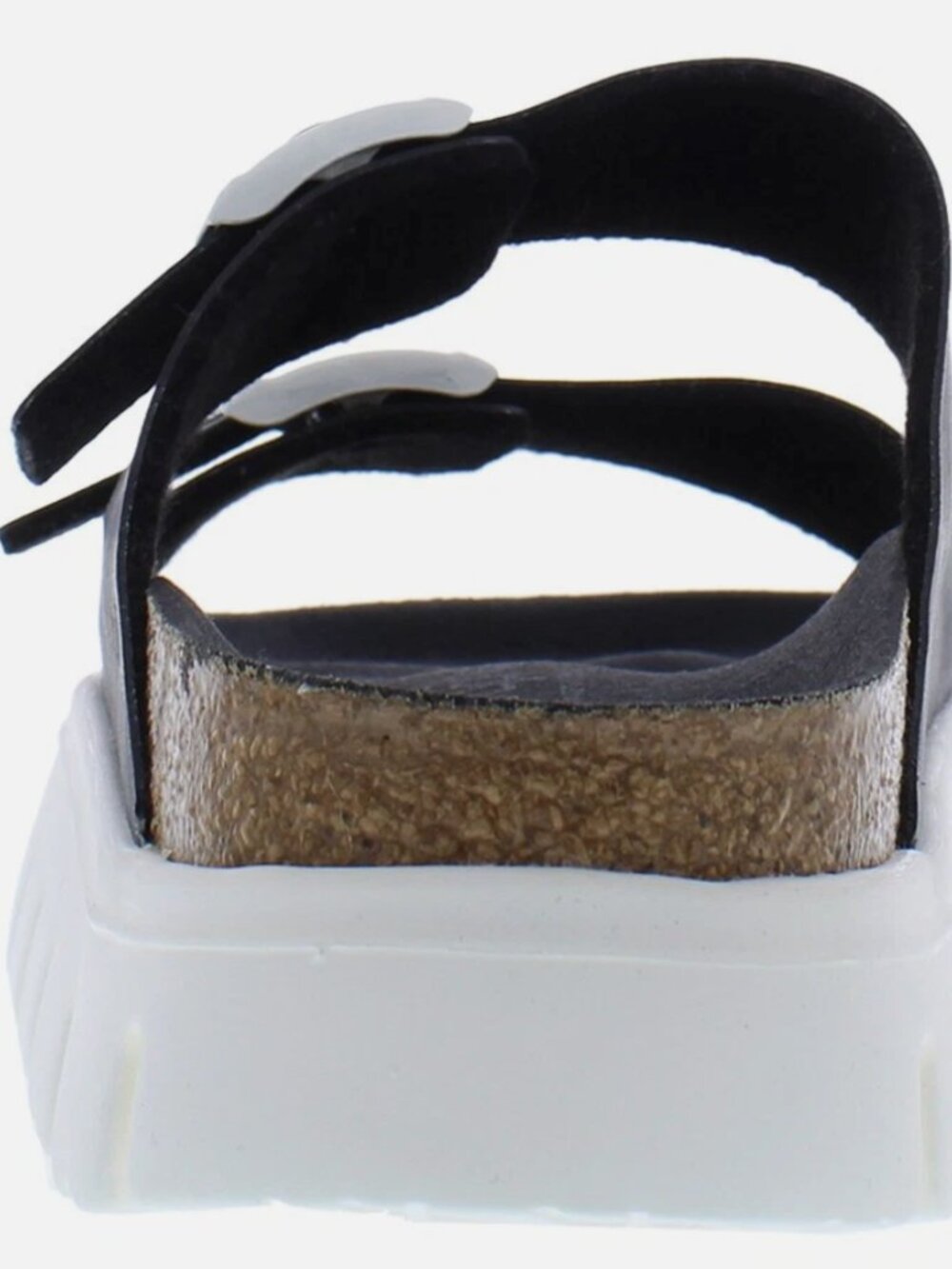 Chunky Sandal Birkenstock Arizona Papillio brand Black and White Size 11 - Picture 3 of 5